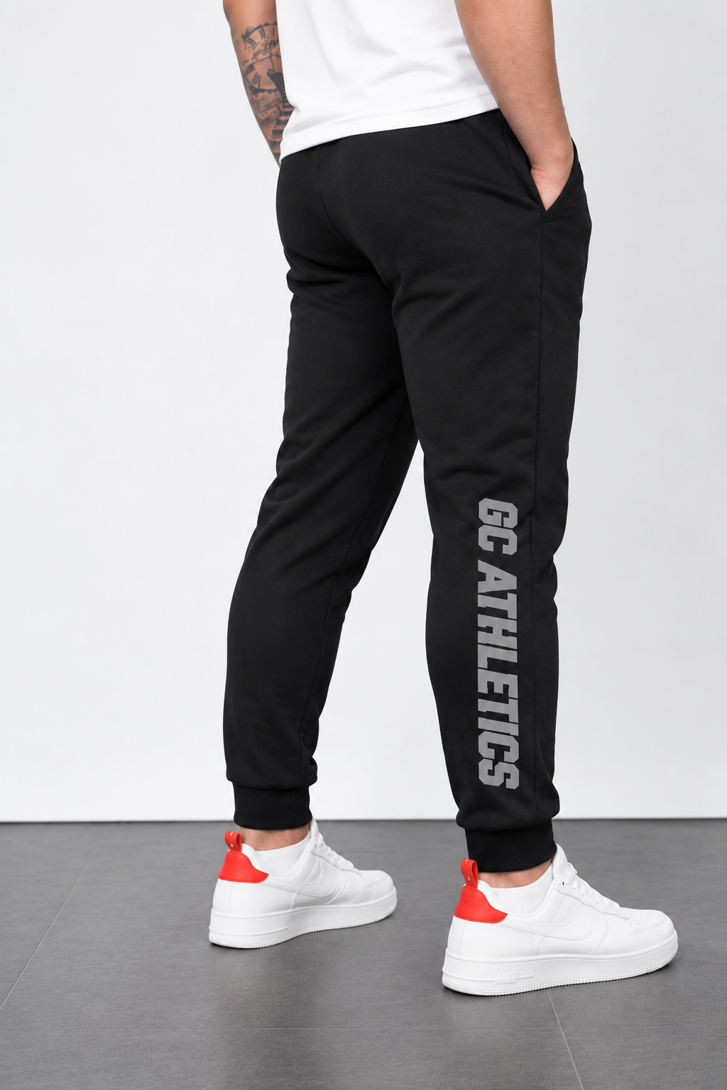 GC-A Joggers in Black-Regular Slim Fit