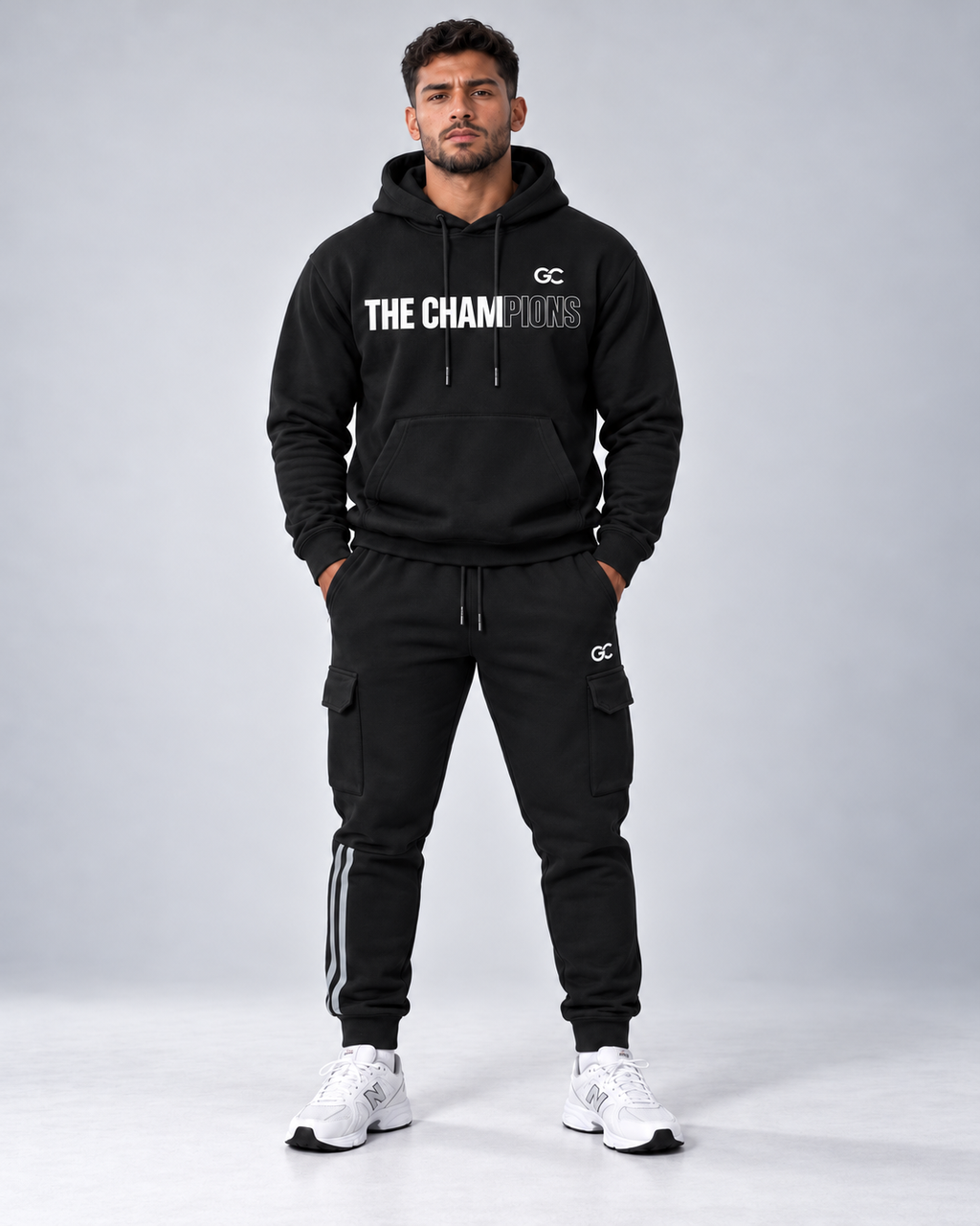 GC The Champions Tracksuit - Heavyweight Oversized Hoodie & Cargo Sweatpants