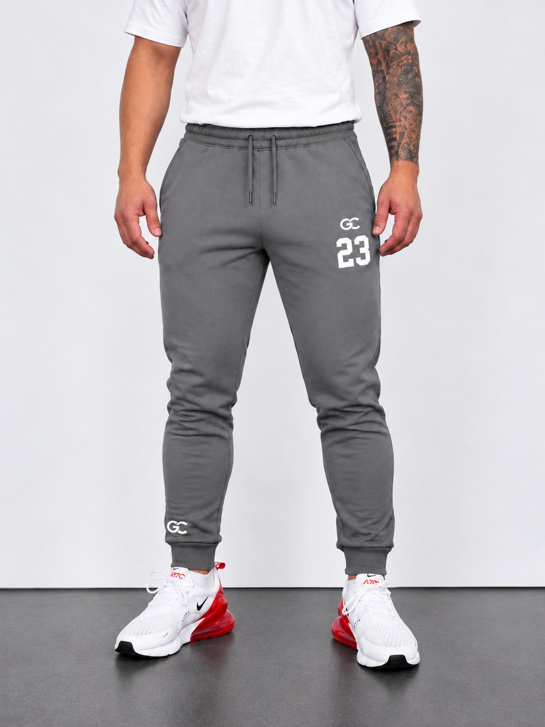 GC CNG 23 & 33 Regular Fit Joggers IN GREY