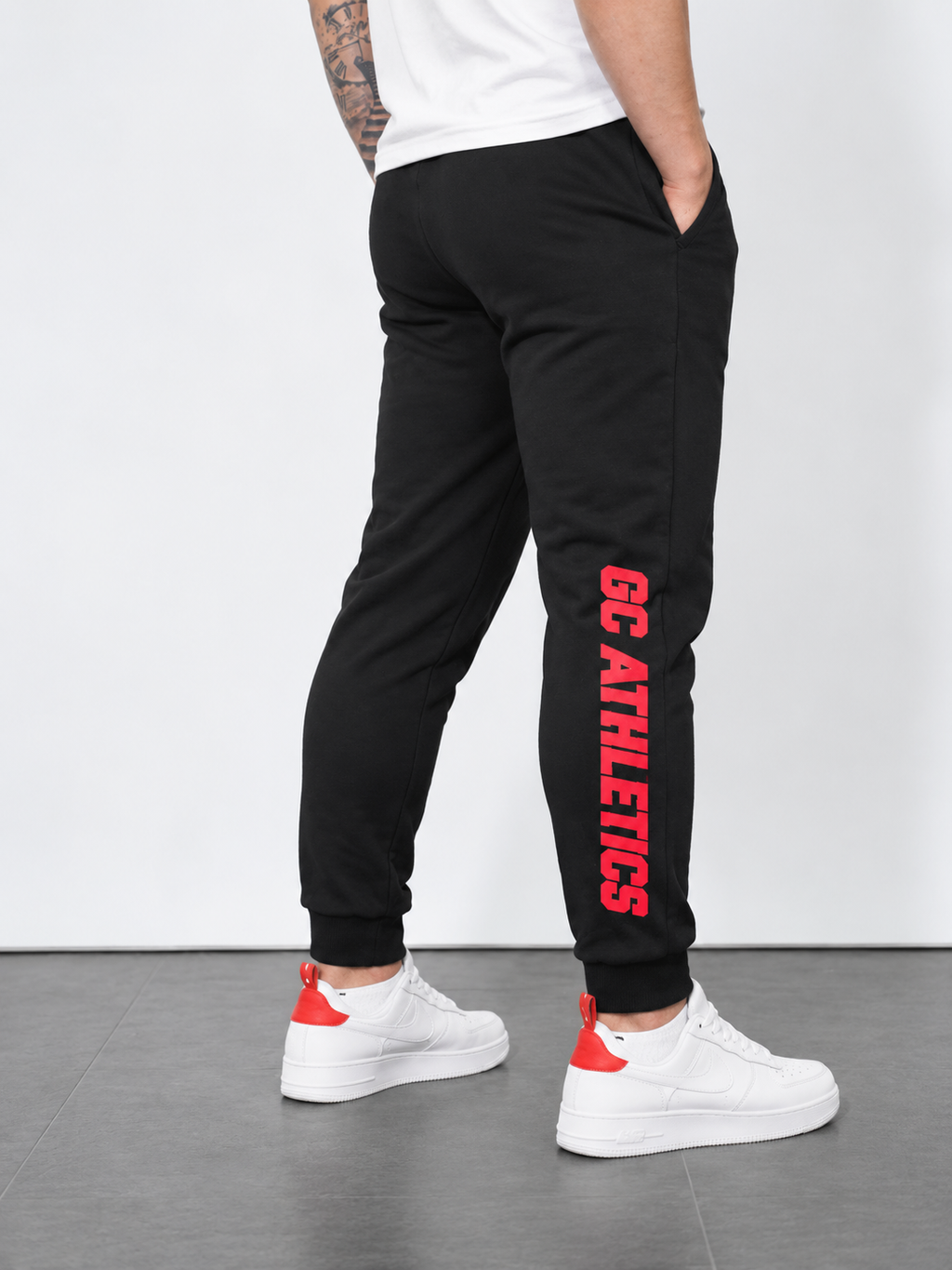 GC-A Joggers in Black-Regular Slim Fit
