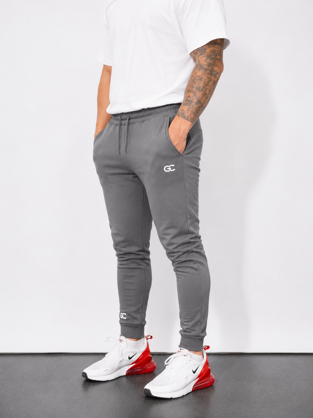 GC-A Joggers in Grey-Regular Slim Fit
