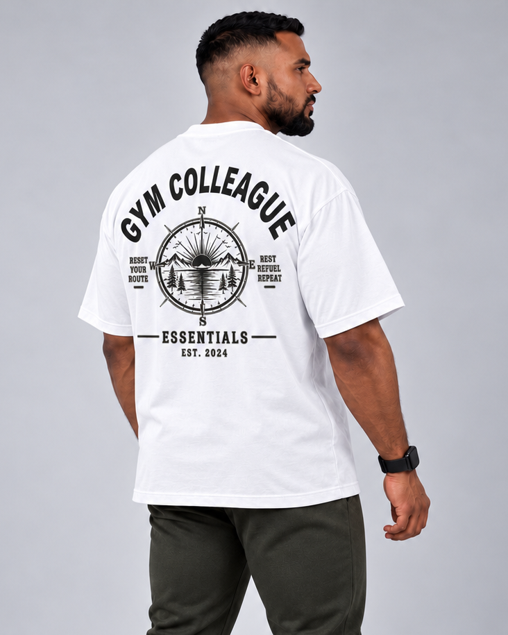 GC Oversized Compass Tee-100% Cotton