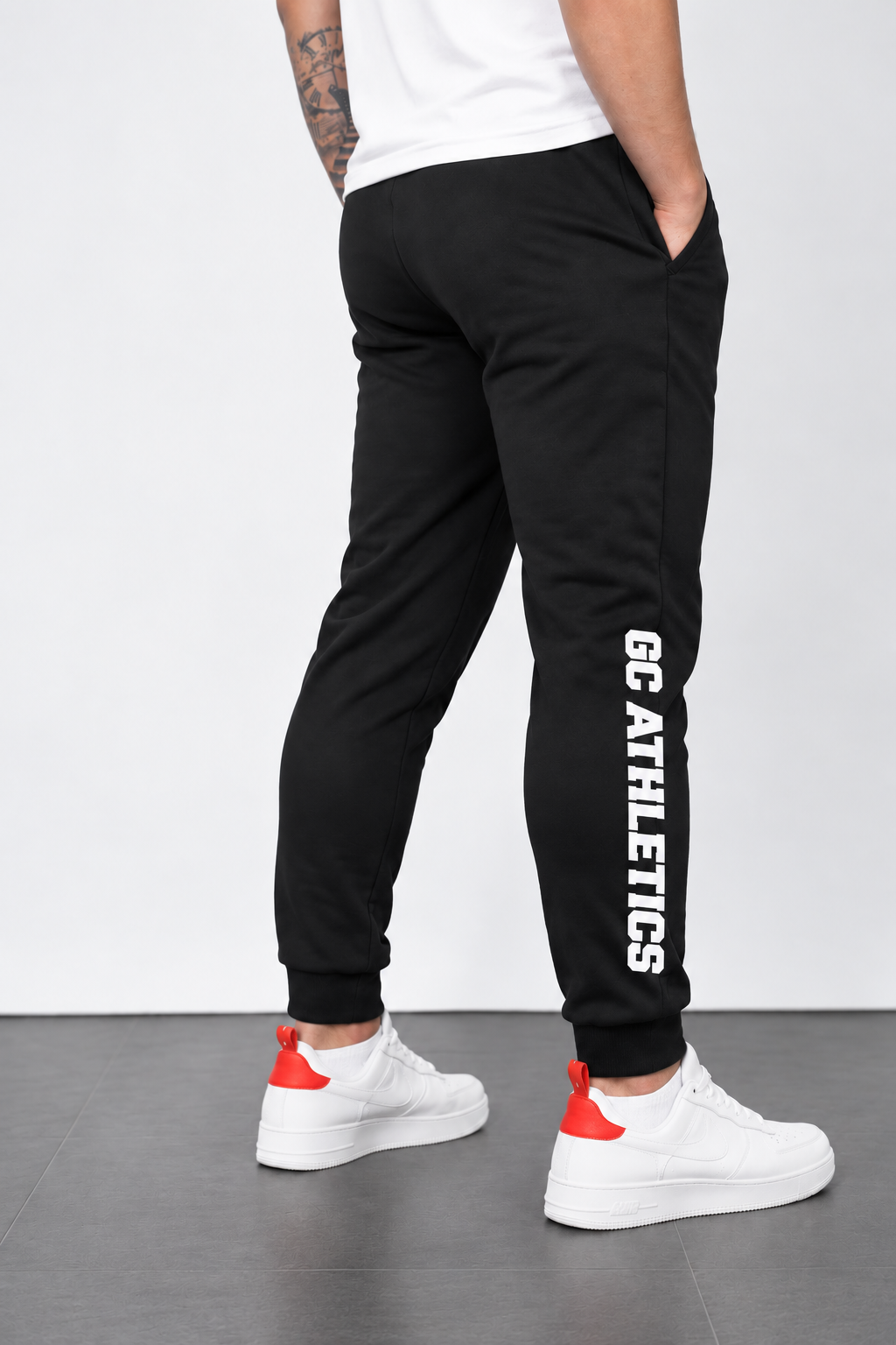 GC-A Joggers in Black-Regular Slim Fit