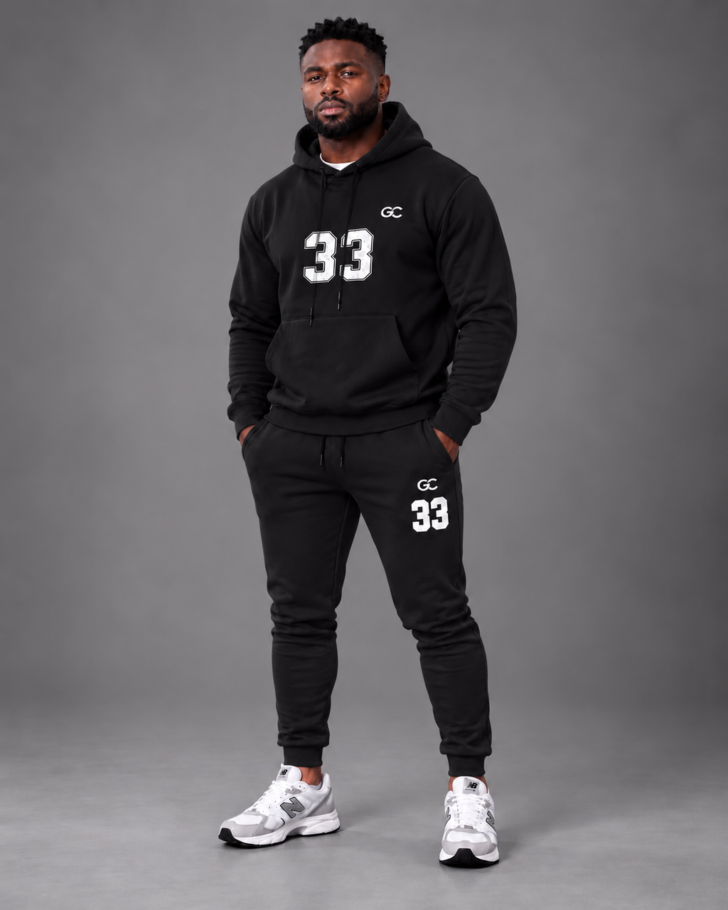 GC N33 Tracsuits - Oversized Hoodie & Signature Jogger - heavyweight 100% Cotton