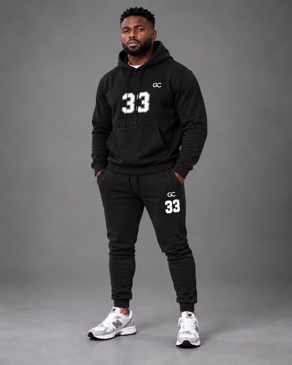 GC N33 Tracsuits - Oversized Hoodie & Signature Jogger - heavyweight 100% Cotton