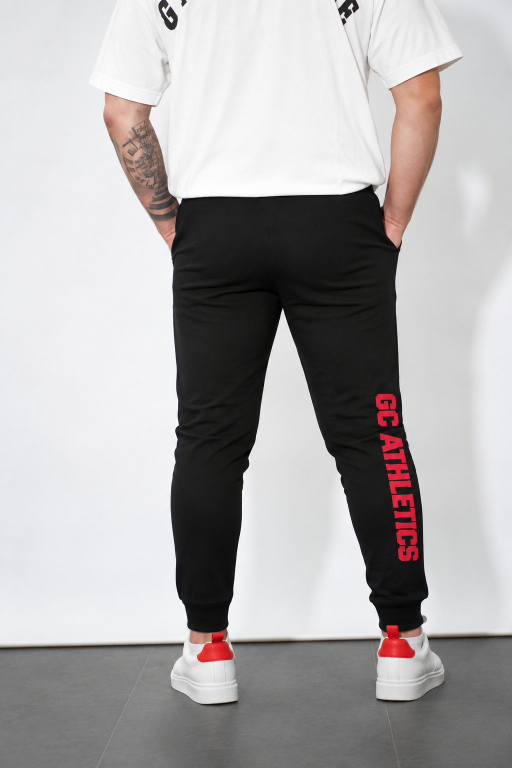 GC-A Joggers in Black-Regular Slim Fit