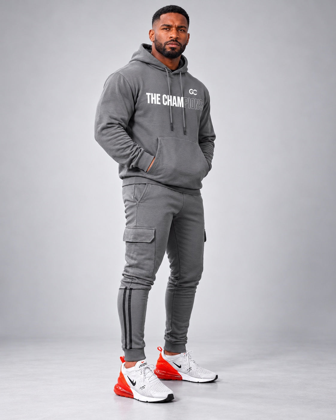 GC The Champions Tracksuit - Heavyweight Oversized Hoodie & Cargo Sweatpants