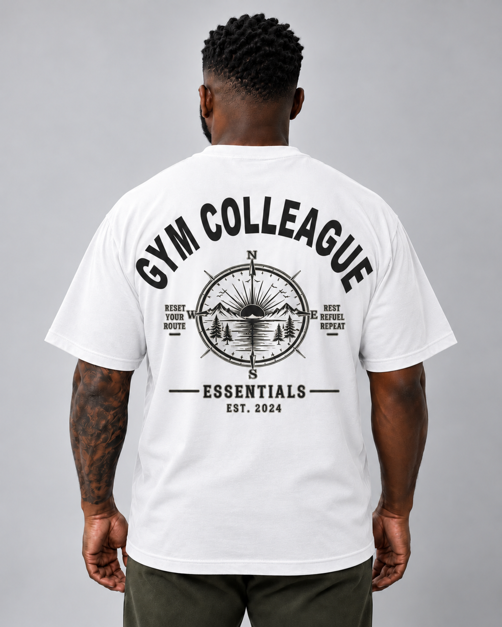 GC Oversized Compass Tee-100% Cotton