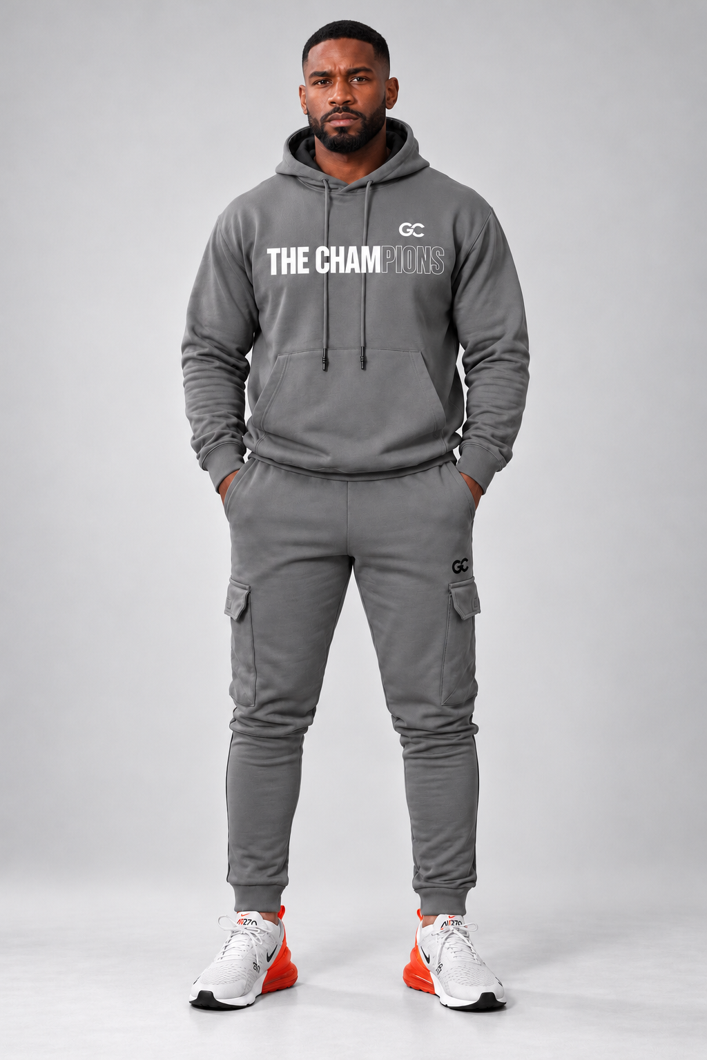 GC The Champions Tracksuit - Heavyweight Oversized Hoodie & Cargo Sweatpants