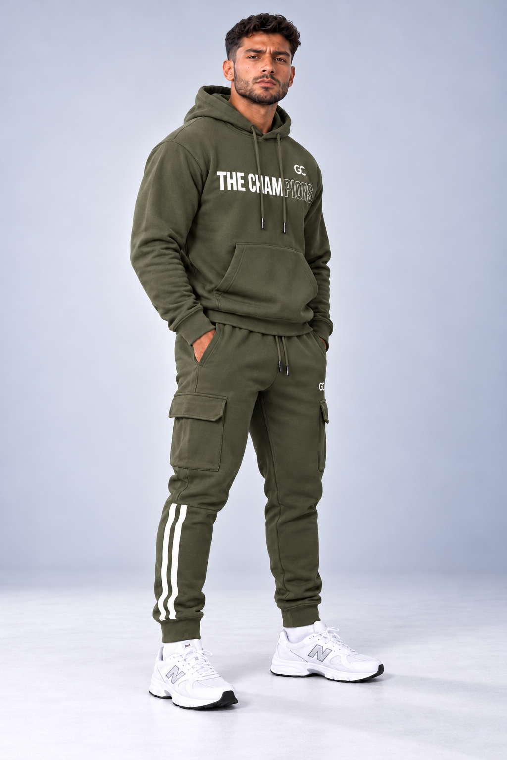 GC The Champions Tracksuit - Heavyweight Oversized Hoodie & Cargo Sweatpants