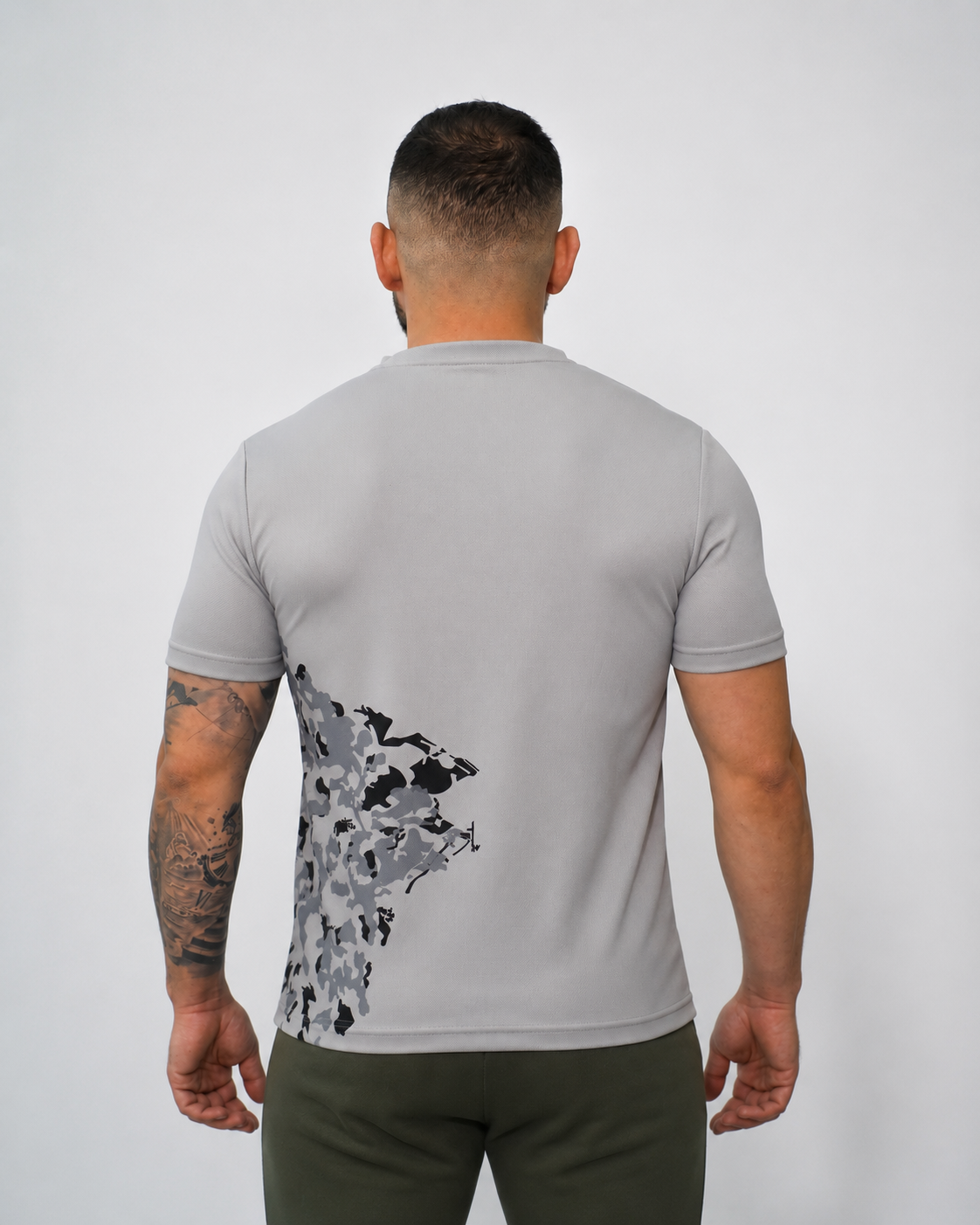 GC PRO TEE-STONE GREY