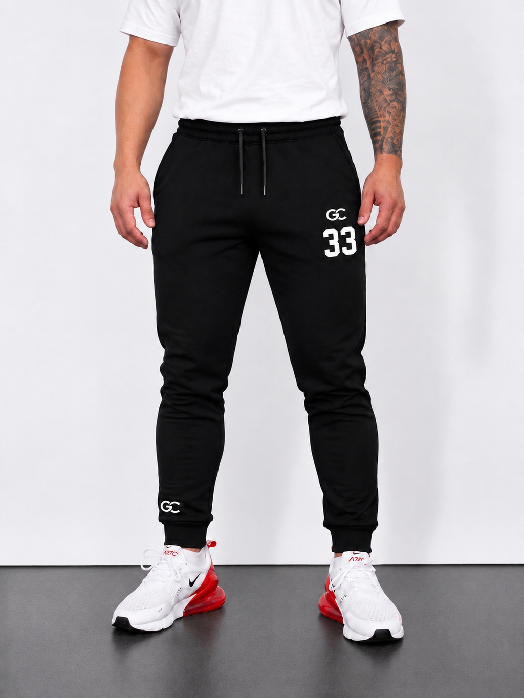 GC CNB 23 & 33 Regular Fit Joggers in black
