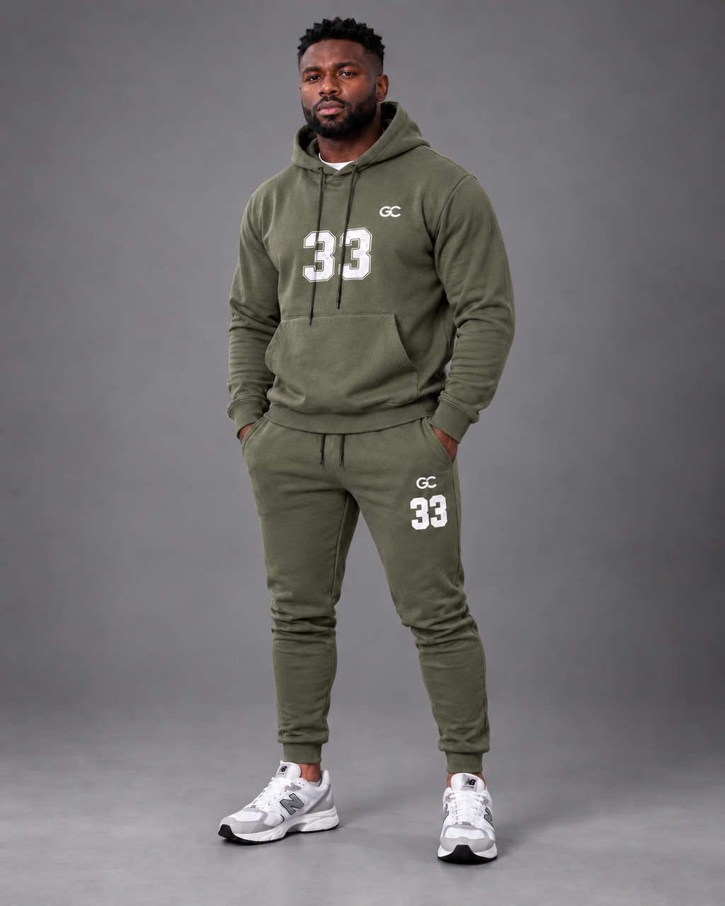 GC N33 Tracsuits - Oversized Hoodie & Signature Jogger - heavyweight 100% Cotton