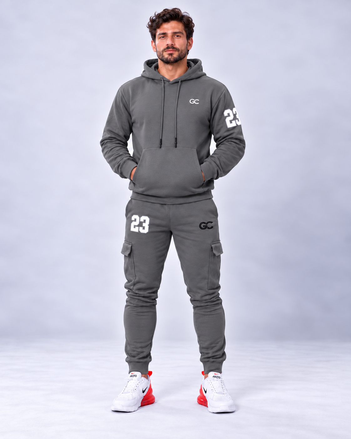 GC N-23 Tracksuits- Cargo sweatpants & Heavyweight Oversized Hoodie