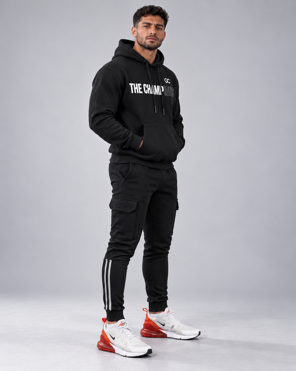 GC The Champions Tracksuit - Heavyweight Oversized Hoodie & Cargo Sweatpants