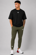 GC JOGGER&OVERSIZE TEE OLIVE GREEN&BLACK SET