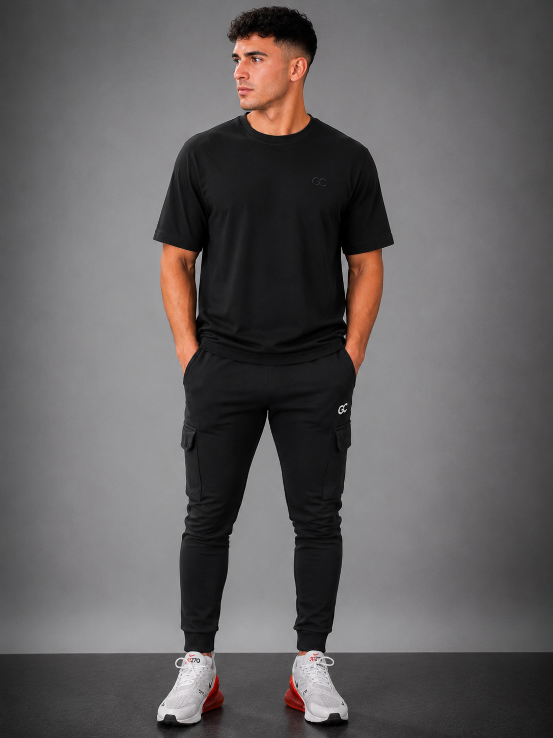 GC CARGO&SIGNATURE TEE-IN BLACK