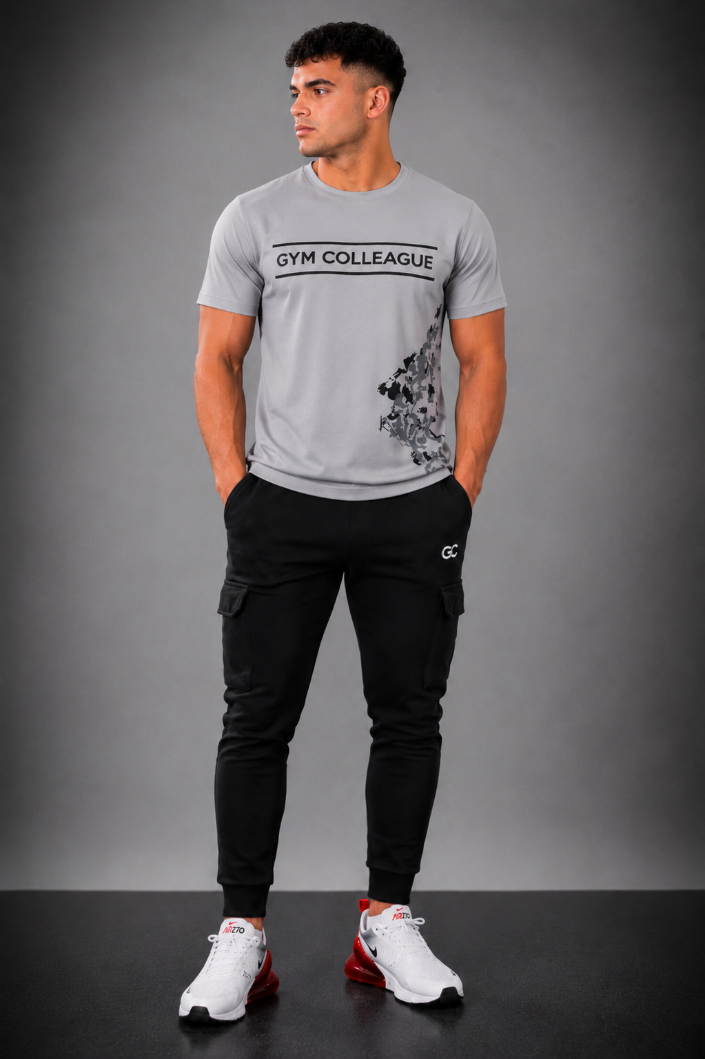 GC CARGO&PRO TEE SET- IN BLACK&GREY