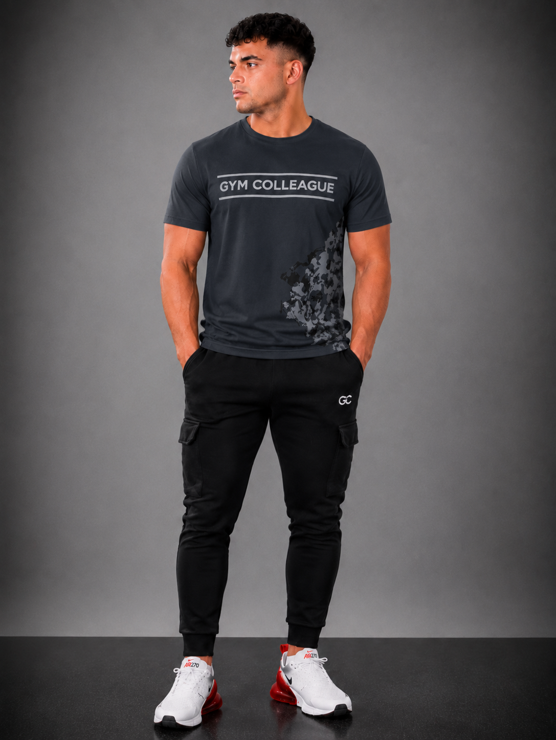 GC CARGO&PRO TEE SET IN-BLACK&NAVY BLUE