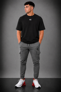 GC CARGO&OVERSIZE TEE SET-IN GREY&BLACK