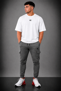 GC CARGO&OVERSIZE TEE SET-IN GREY&WHITE