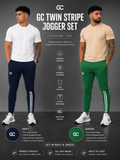 GC PRO JOGGER SET GREEN&NAVY BLUE