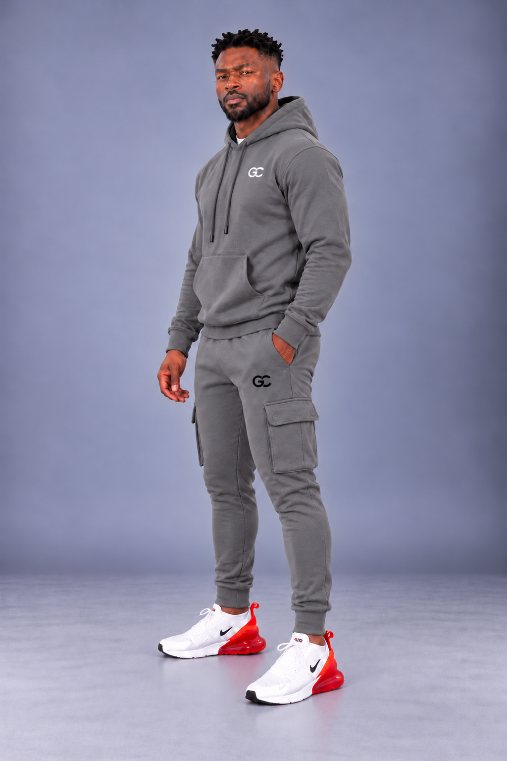 GC CARGO TRACKSUIT SET-IN STONE GREY