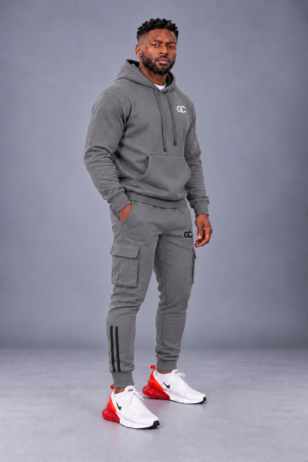 GC CARGO TRACKSUIT SET-IN STONE GREY