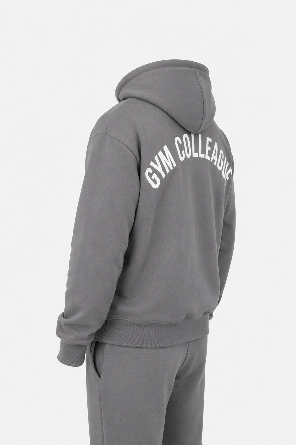 GC OVERSIZED HOODIE-STONE GREY