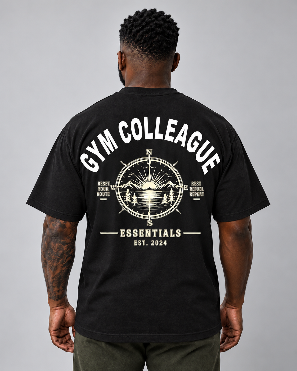 GC Oversized Compass Tee-100% Cotton