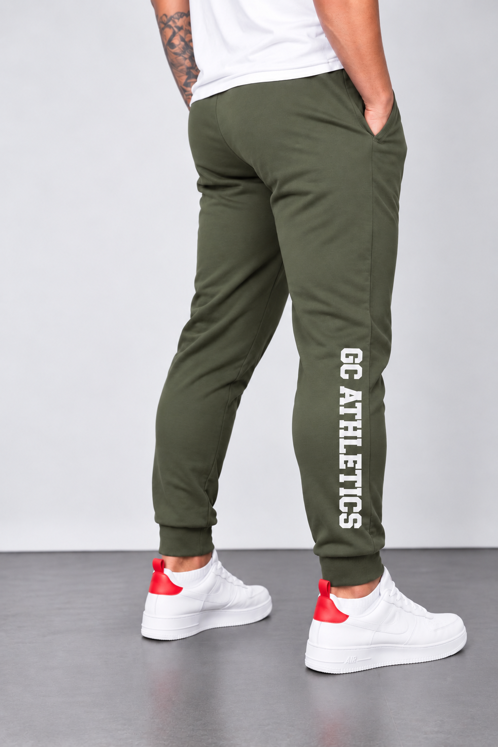 GC-A Joggers in Olive Green- Regular Slim Fit