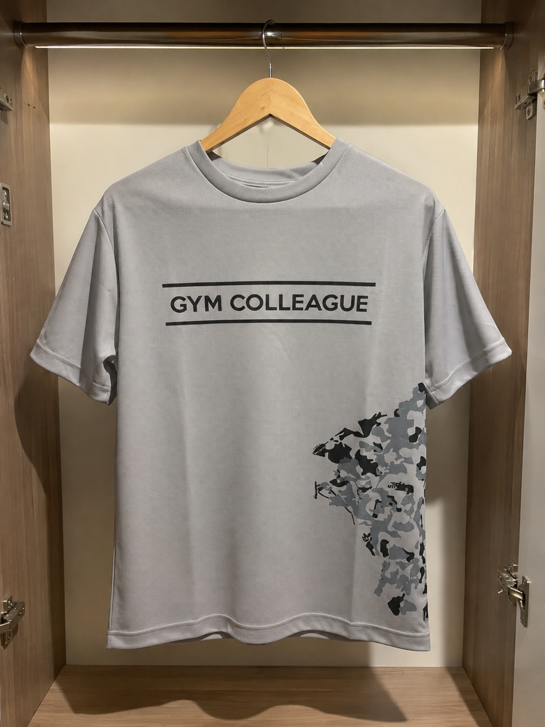 GC PRO TEE-STONE GREY