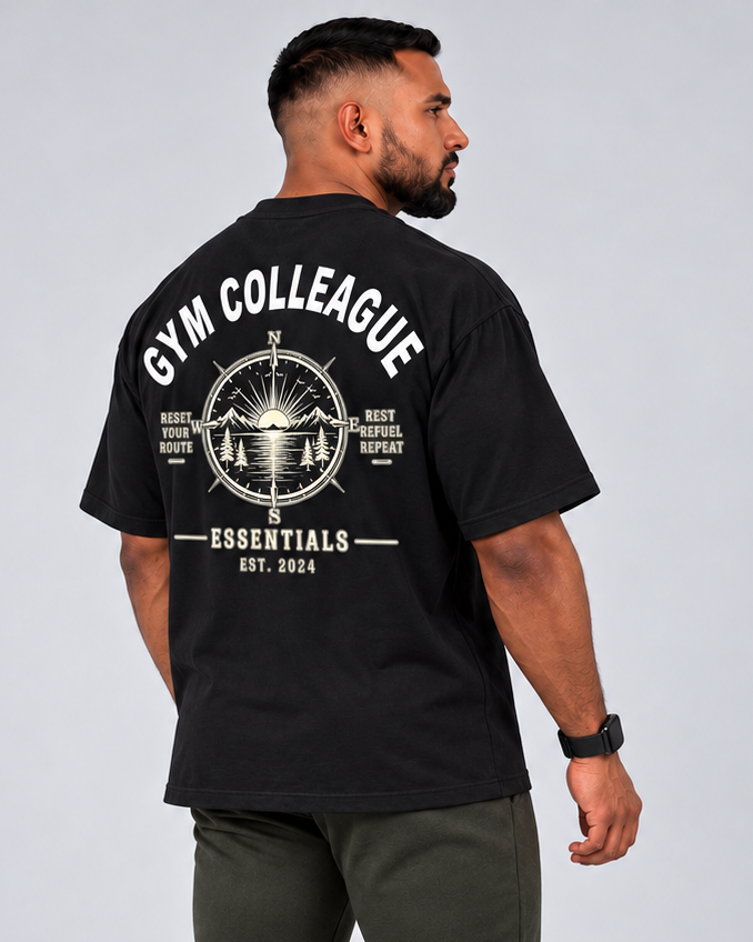 GC Oversized Compass Tee-100% Cotton