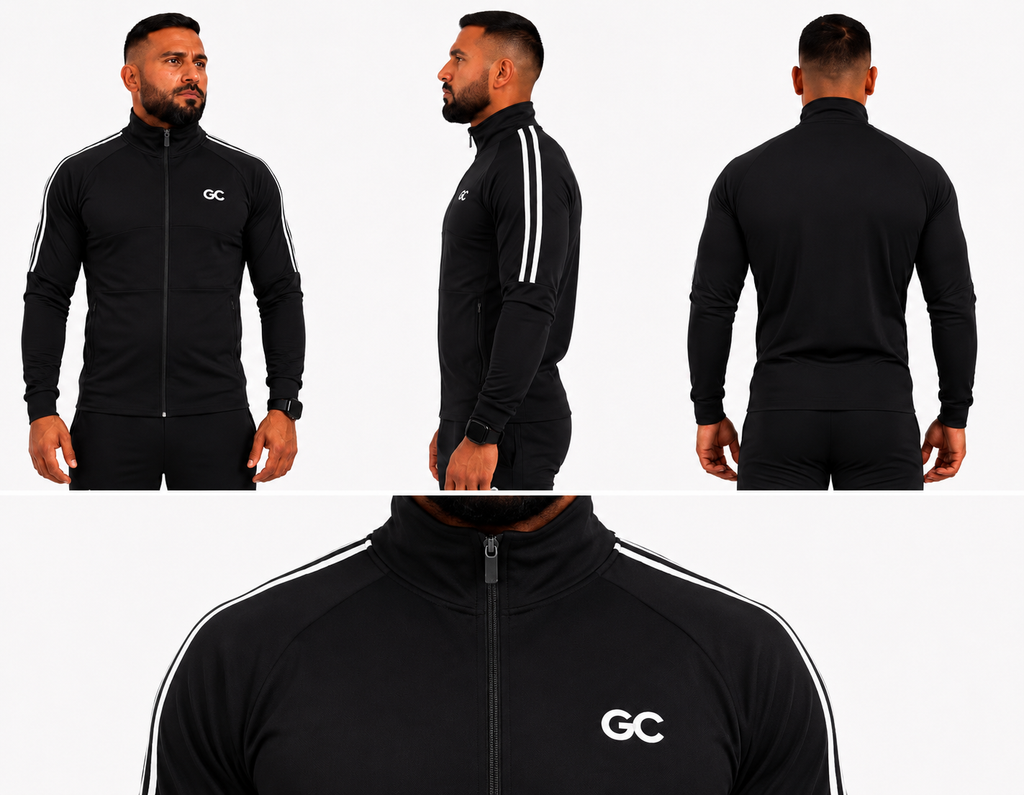 Summer Full Zip Performance Jacket in Premium Black