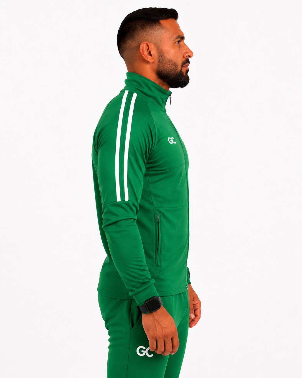 Summer Full Zip Performance Jacket in Premium Green