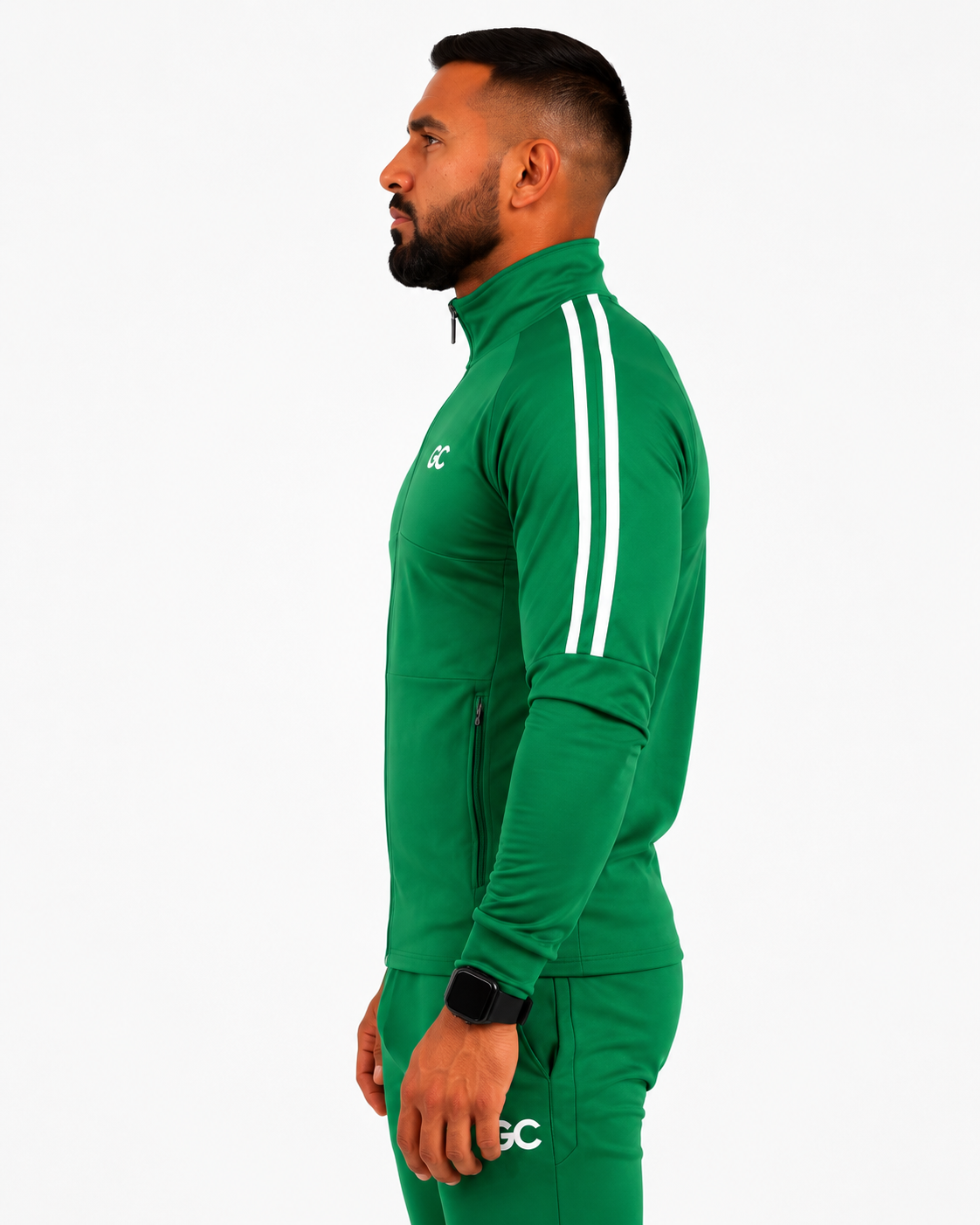 Summer Full Zip Performance Jacket in Premium Green