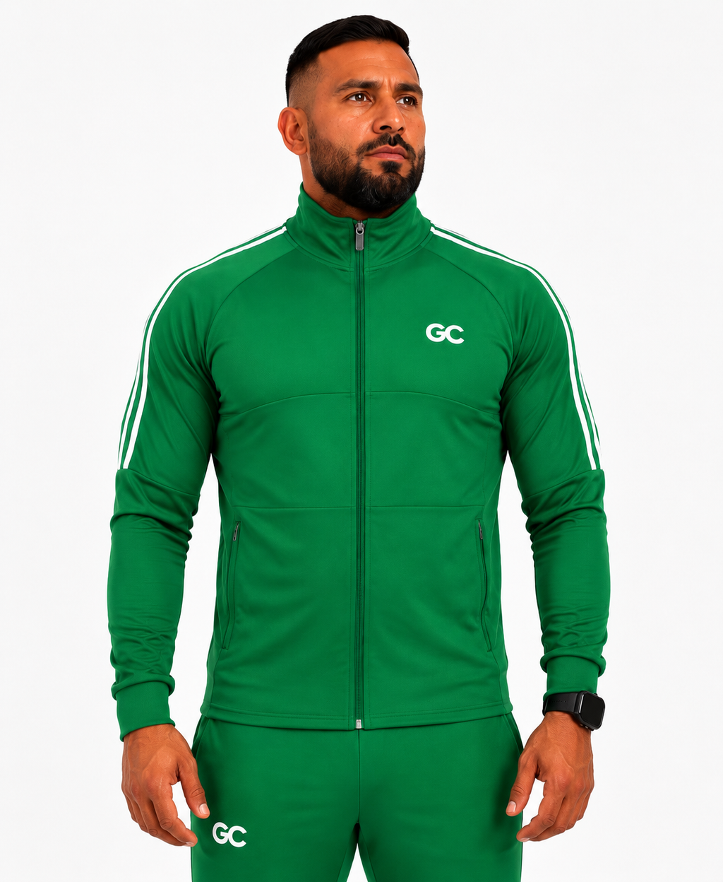 Summer Full Zip Performance Jacket in Premium Green
