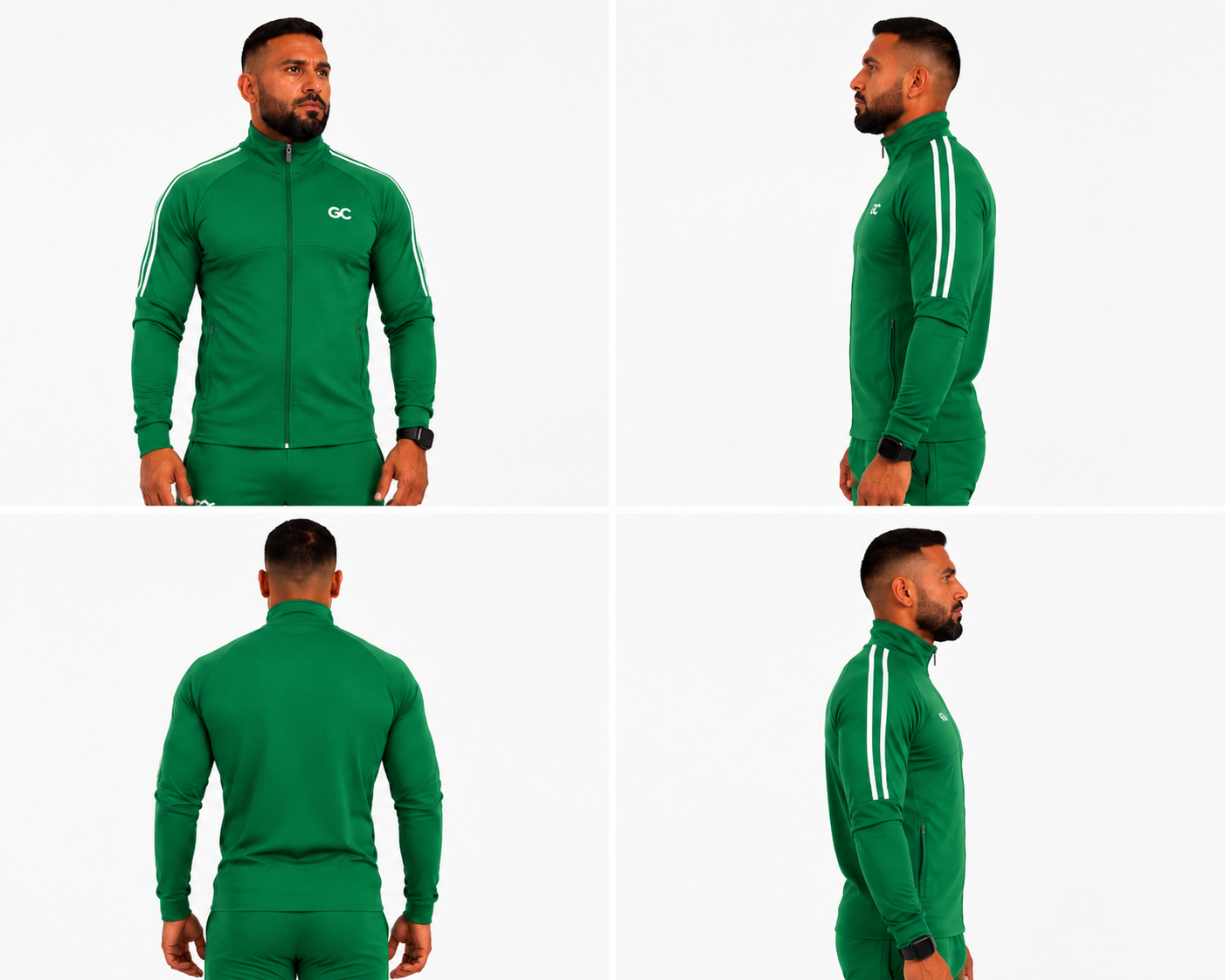 Summer Full Zip Performance Jacket in Premium Green
