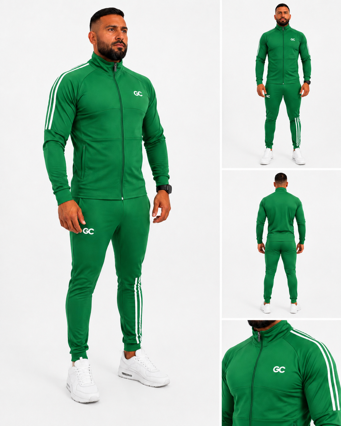 Summer Full Zip Performance Jacket in Premium Green