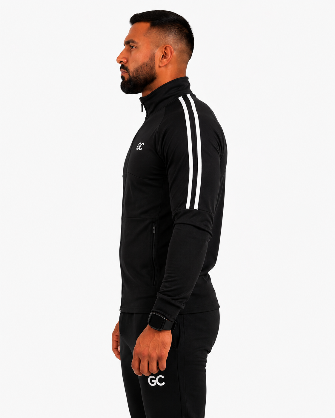 Summer Full Zip Performance Jacket in Premium Black