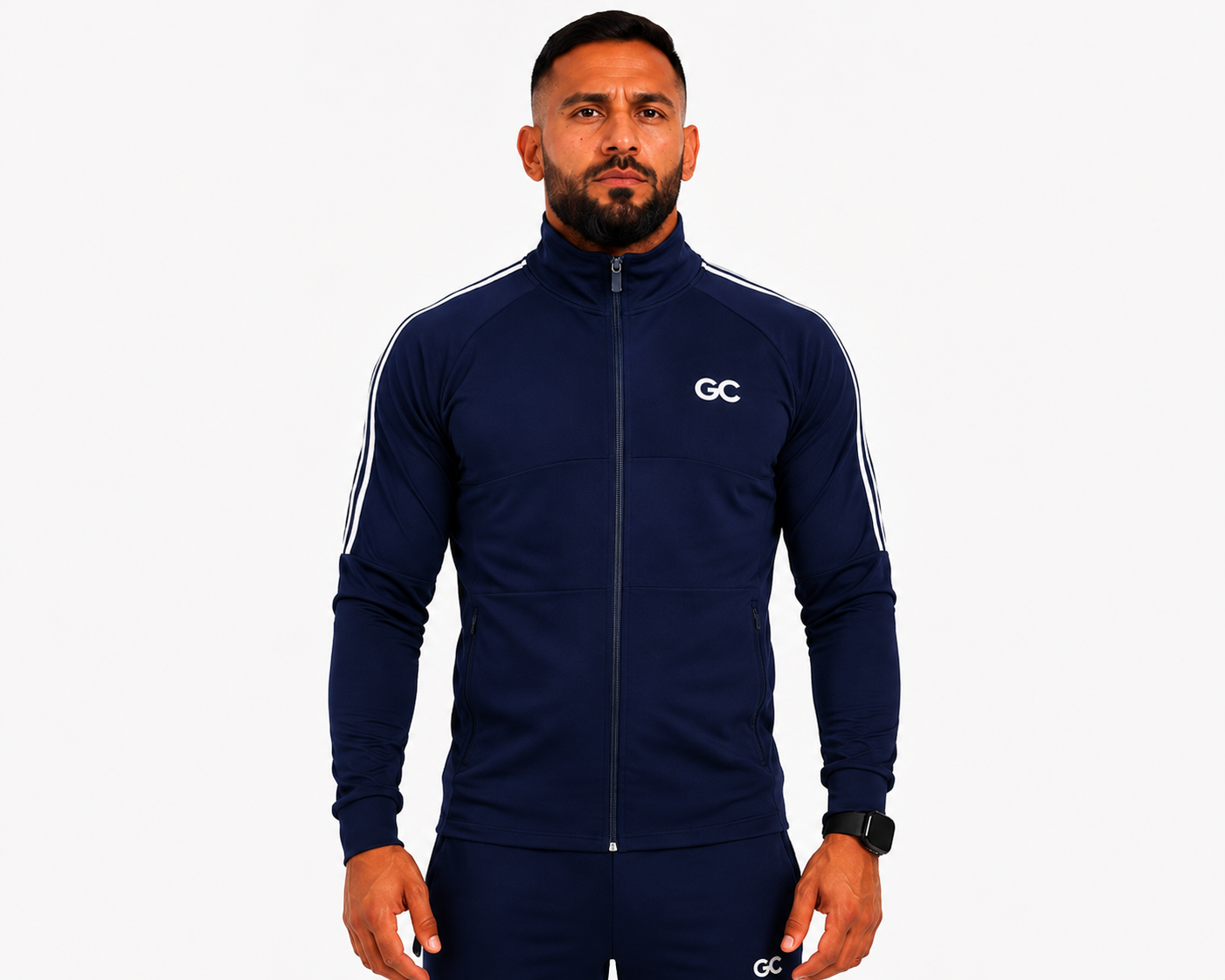 summer Full Zip Performance Jacket in Navy Blue
