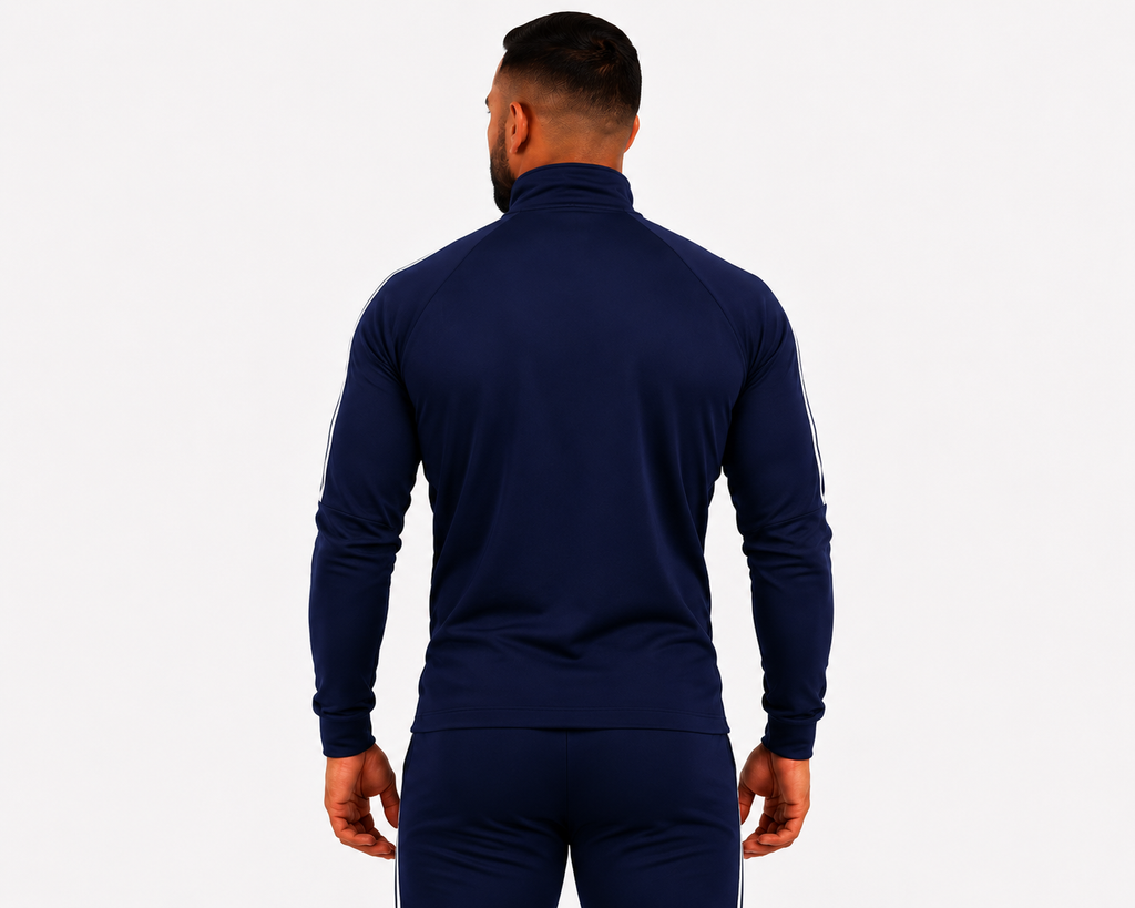 summer Full Zip Performance Jacket in Navy Blue