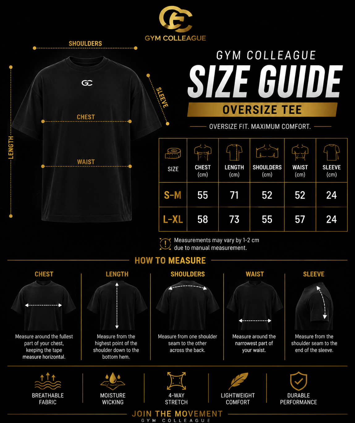 GC OVERSIZE TSHIRT BLACK