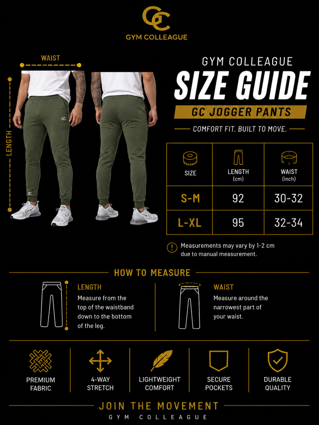 GC SIGNATURE JOGGER BLACK
