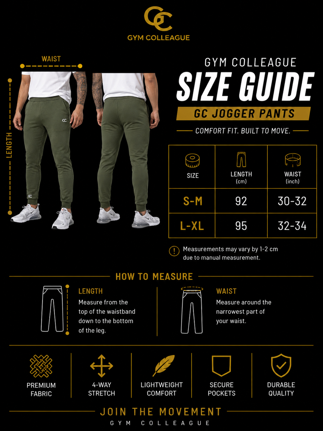 GC SIGNATURE JOGGER BLACK