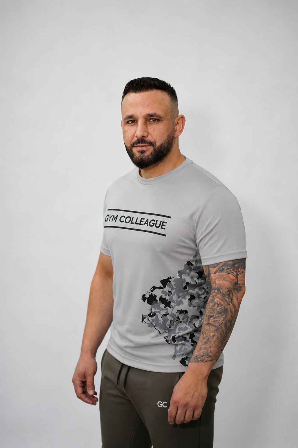 GC PRO TEE STONE GREY