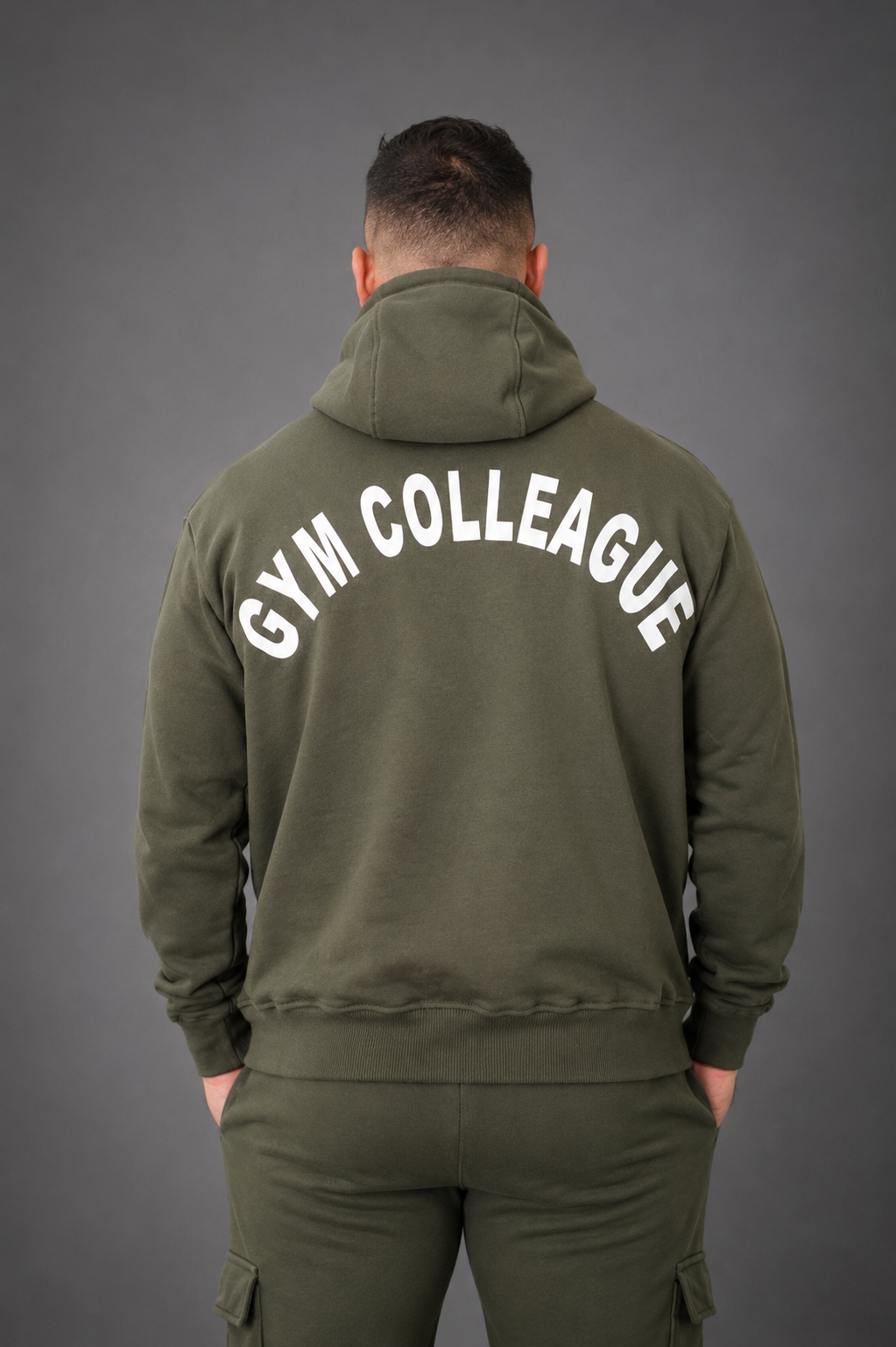 GC UNISEX HOODIES OLIVE GREEN
